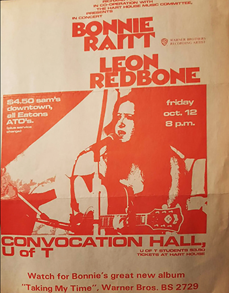Bonnie Raitt and Leon Poster